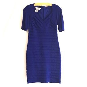 Blue Pleated Dress